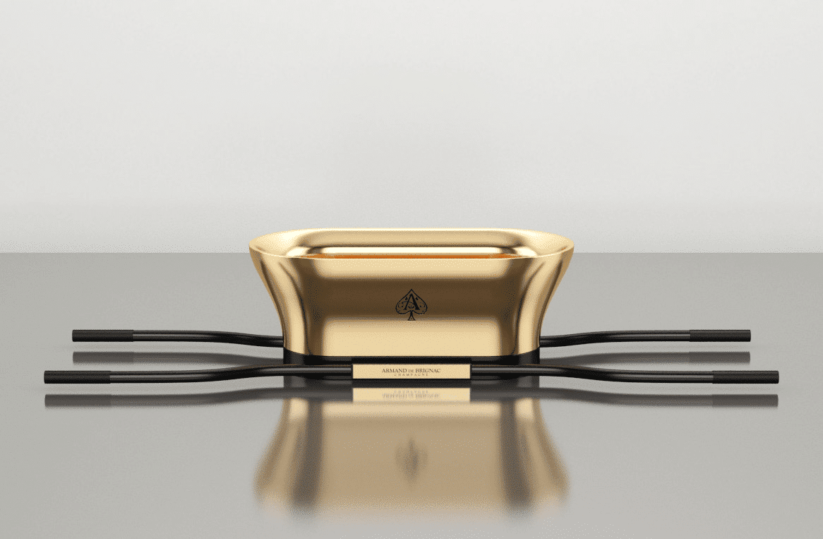 Orfevrerie Armand de Brignac Vasque Or Etain Champagne Gold Pewter Basin