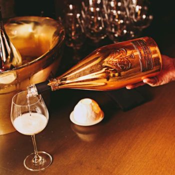 Orfevrerie Anjou Basin Vasque Or Armand de Brignac Etain Champagne Pewter Design Luxury