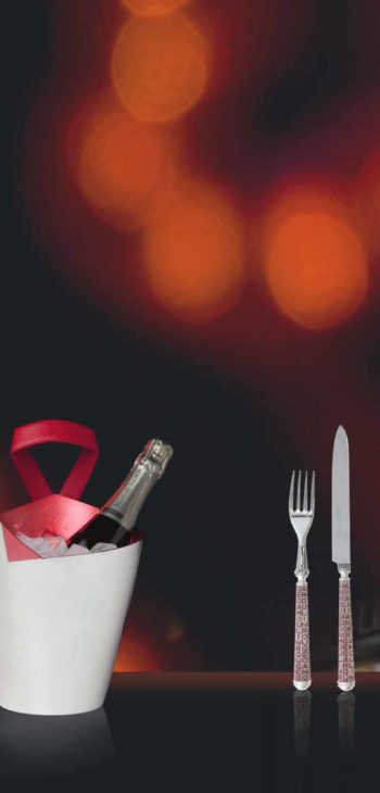Orfevrerie Anjou Seau Bowl Etain Champagne Pewter Design Moulin Rouge