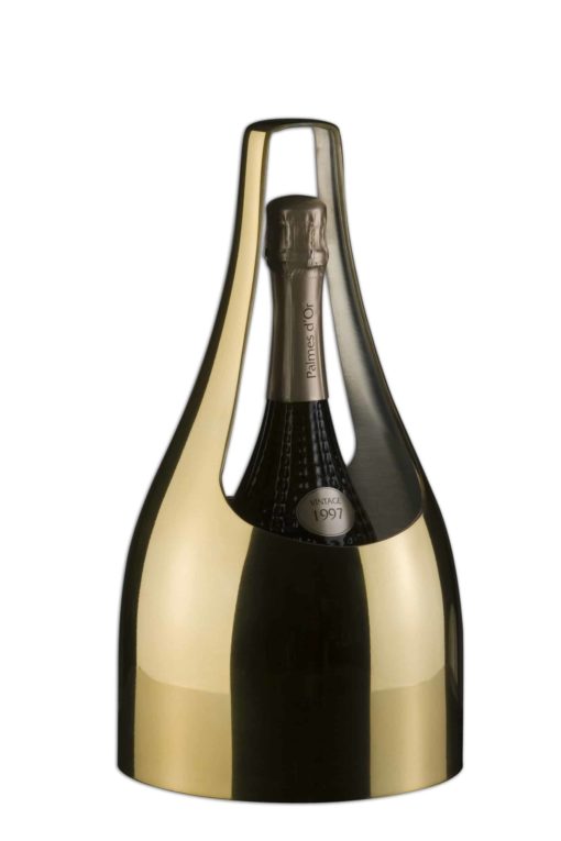 Orfevrerie Anjou Sosso Seau Bowl Etain Champagne Pewter Design Gold